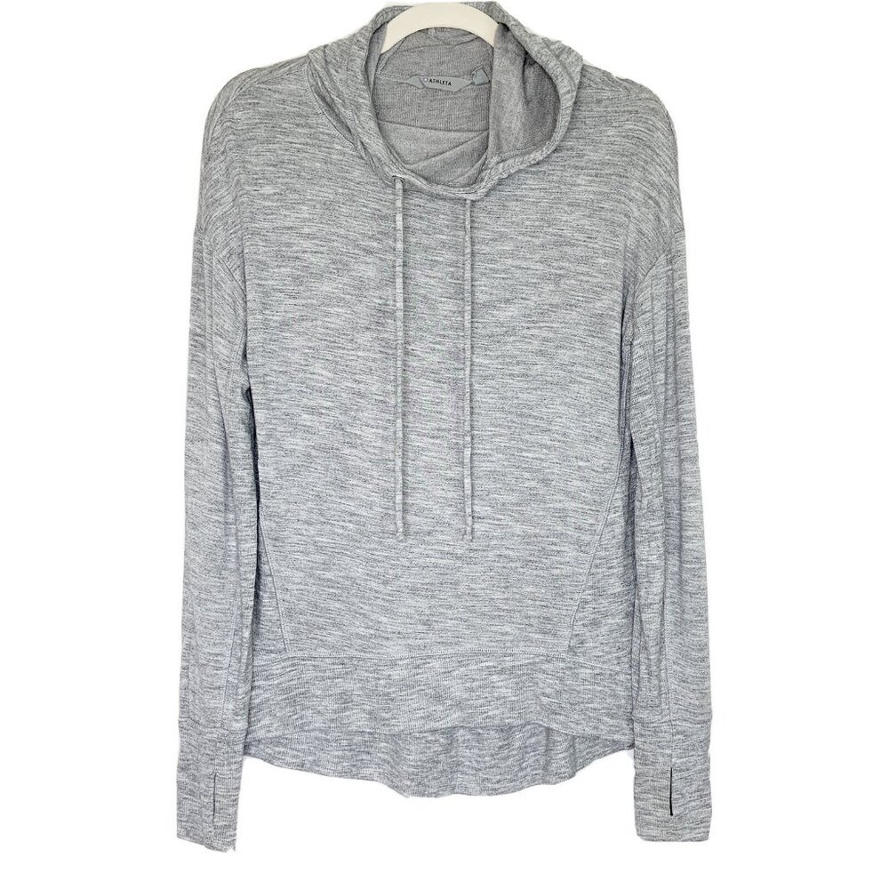 Athleta Lightweight Hoodie Women’s Size XXS Gray Modal Sweatshirt